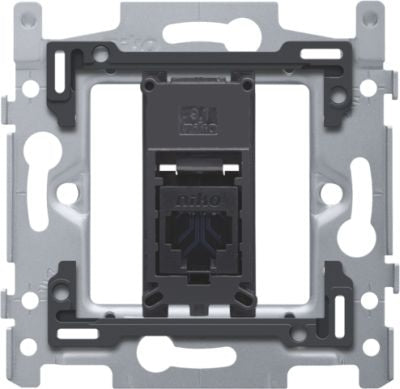 MECANIQUE SUPPORT POUR CONNEXION RESEAU, CABLE ETHERNET, TELEPHONE 1XRJ45 UTP CAT6, Debrico, magasin de matériaux de construction sur Bruxelles