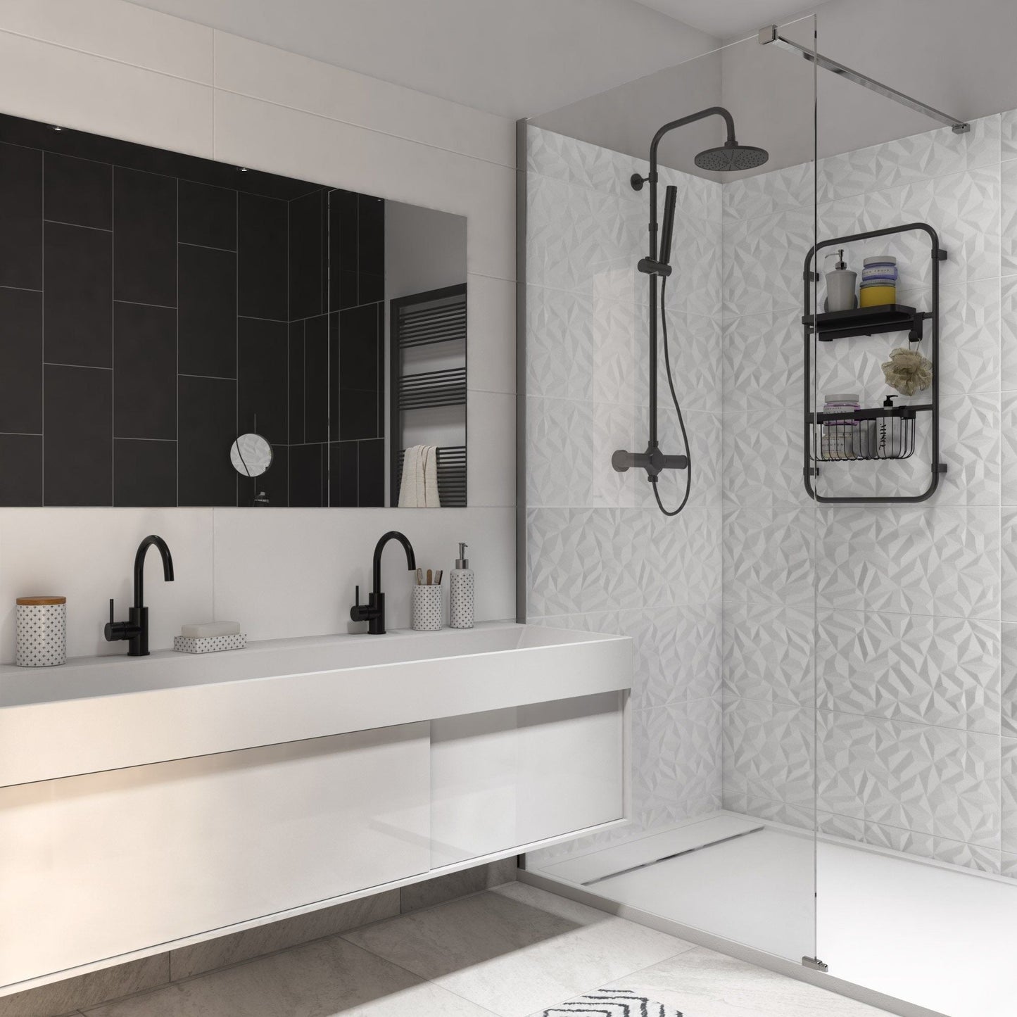 CARR GLOSSY / MATT M. WHITE 30 X 90 1.89 M²/PQ