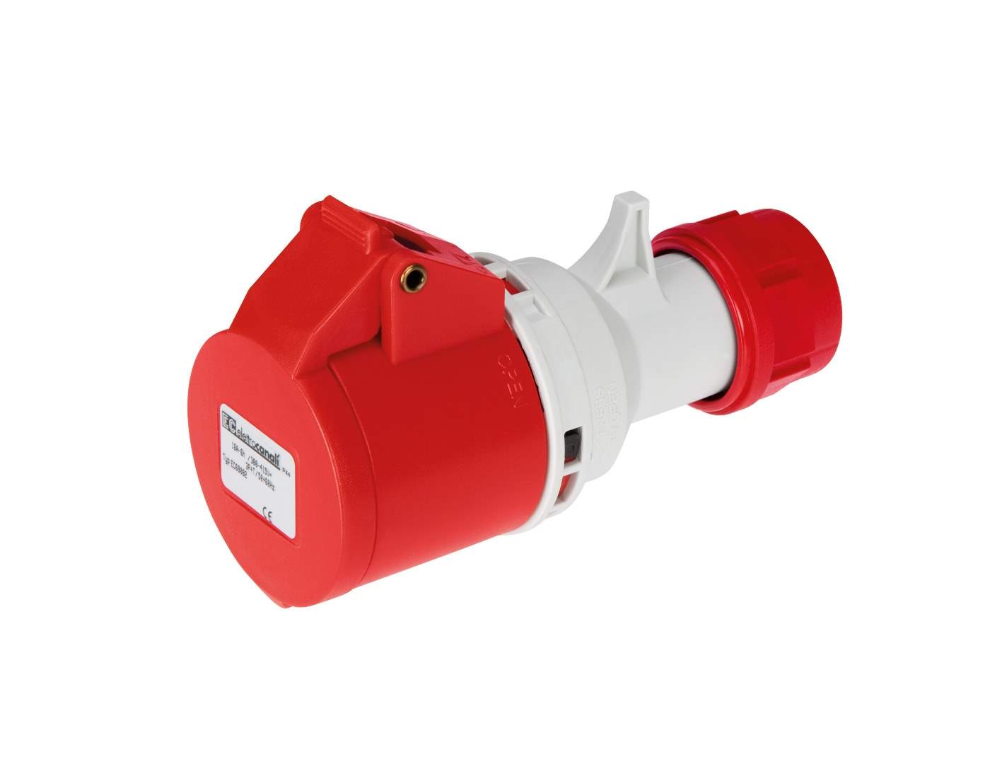 Debrico, magasin de matériaux de construction sur Bruxelles, FICHE FEMELLE IP44 380V 3P+T 32 A INDUSTRIELLE EC,