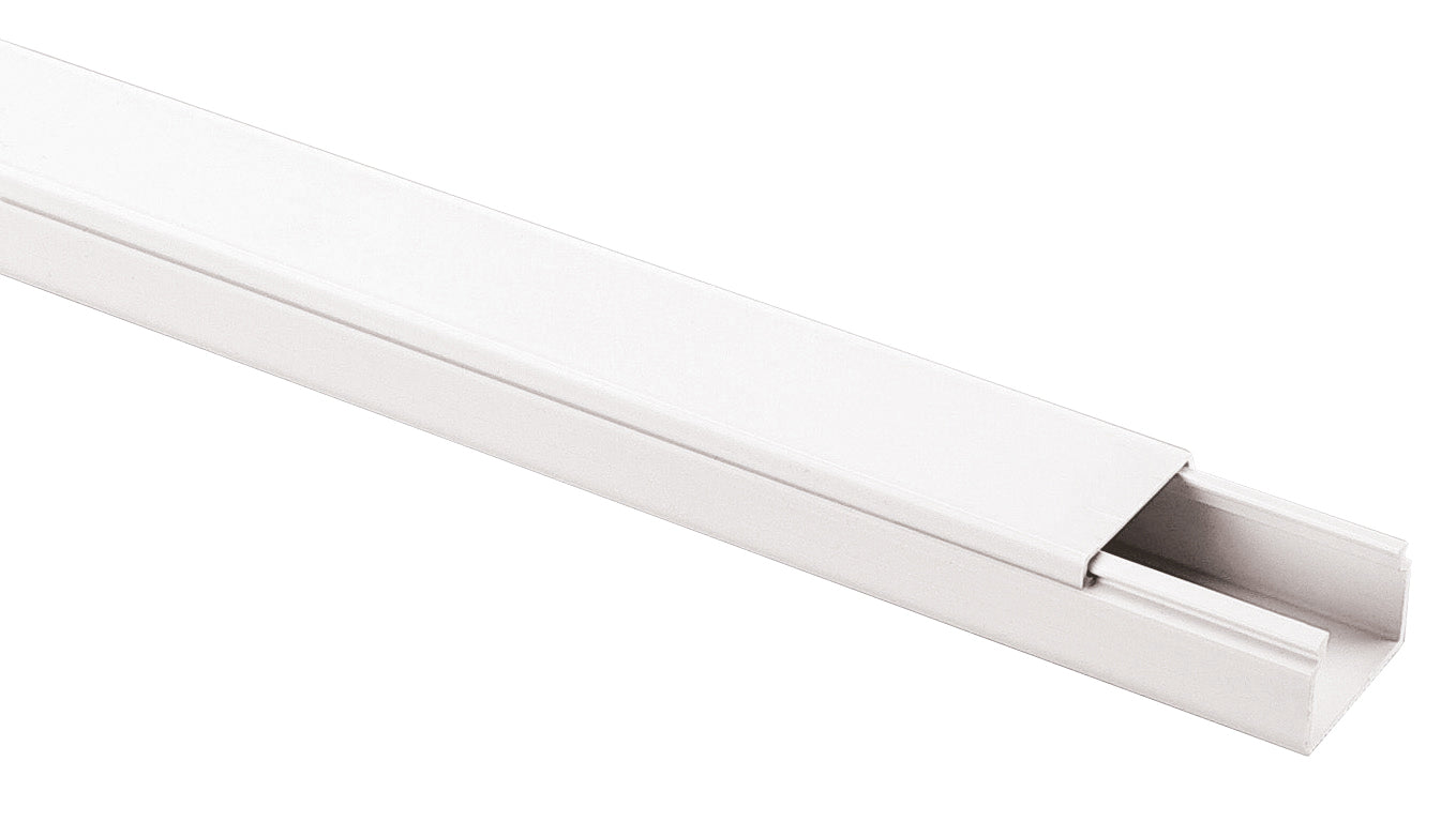 GOULOTTE RAL9001 20X10 1 COMPART. PVC 2M