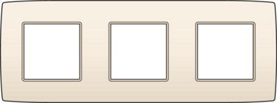 PLAQUE TRIPLE 71MM CREME