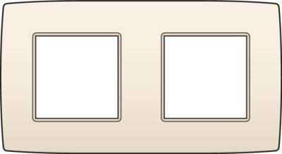 PLAQUE DOUBLE 71MM CREME
