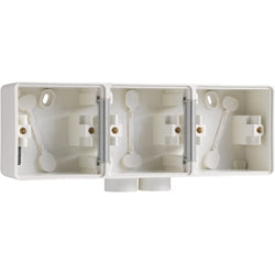 HYDRO BOITE TRIPLE  HORIZONTALE BLANC