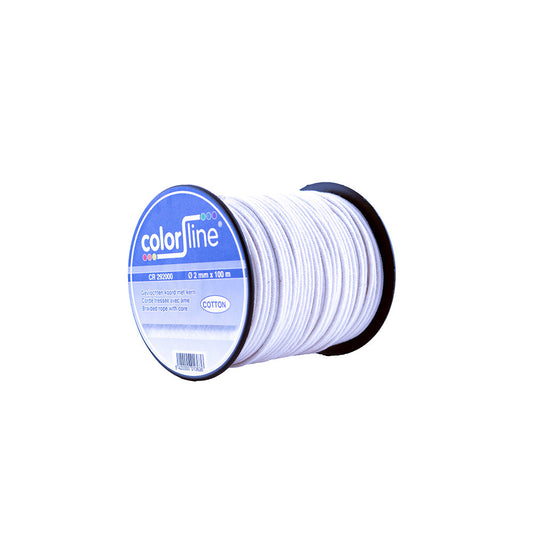 CORDE EN COTON 2,5 MM X 100 M TRESSÉE AVEC ÂME