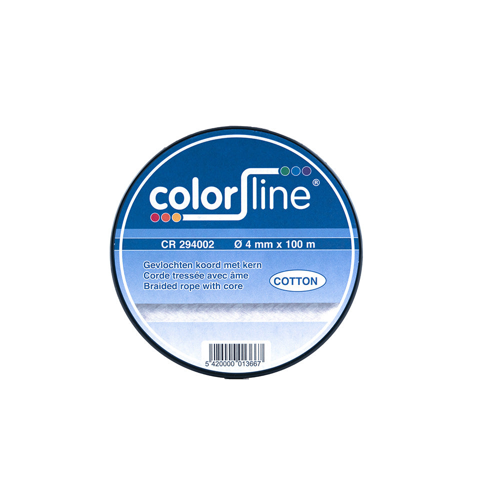 CORDE EN COTON 4 MM X 100 M TRESSÉE AVEC ÂME