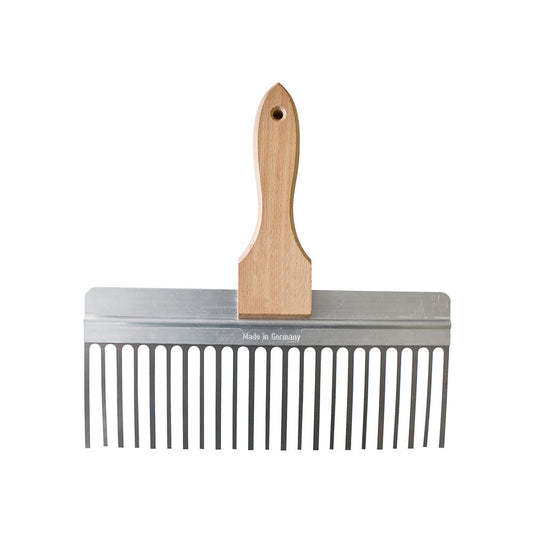 PEIGNE A PLATRE - POIGNEE EN BOIS - 300 MM