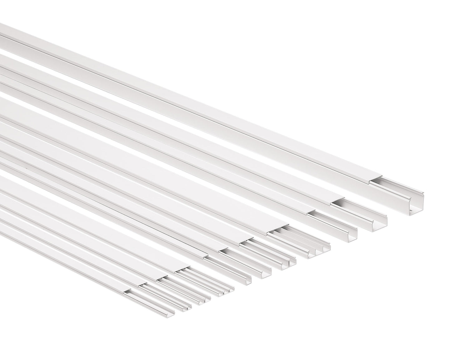 GOULOTTE RAL9001 25X25  1 COMPART.  PVC 2M