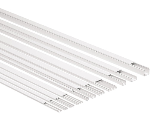 GOULOTTE RAL9001 40X25  1 COMPART.  PVC 2M