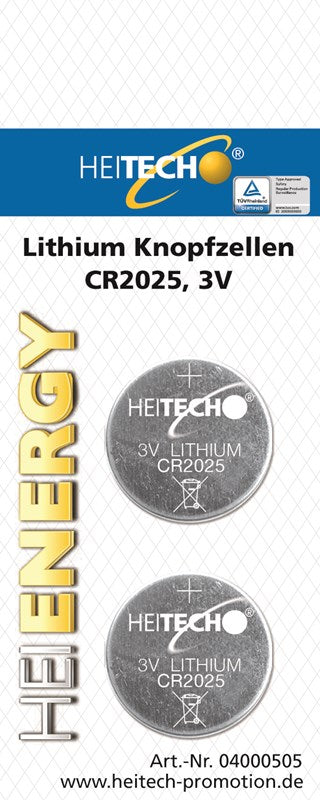 PILE BOUTON LITHUM CR2050