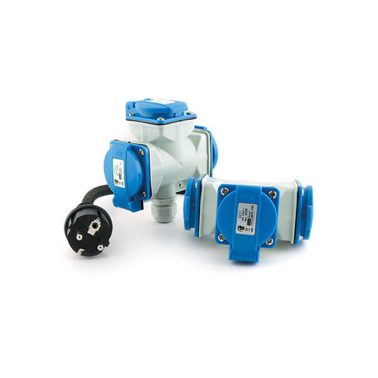 FICHE FEMELLE TRIPLE - CABLE 5 M, Debrico, magasin de matériaux de construction sur Bruxelles