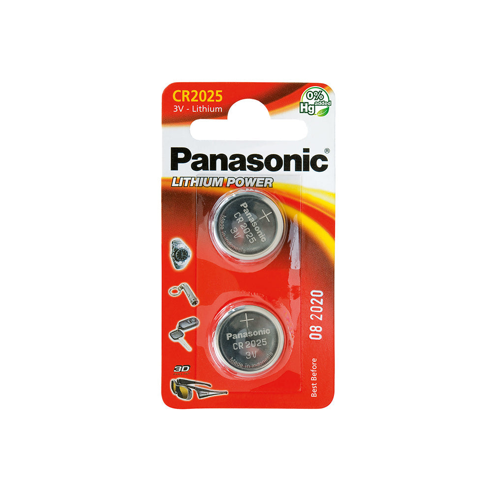 PILE PANASONIC "LITHIUM POWER" PILE BOUTON - TYPE CR-2025